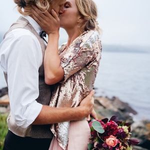 Carol Hannah Champagne/Silver Sequin Jacket